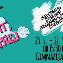 Maturant, kam naprej banner