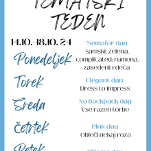Tematski teden na Gimnaziji Koper