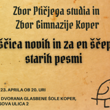 Zbor Gimnazije Koper vabi na pomladni koncert