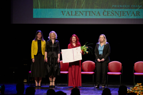 Lavreatinja Valentina Češnjevar, prejemnica priznanja Frana Gerbiča za leto 2025