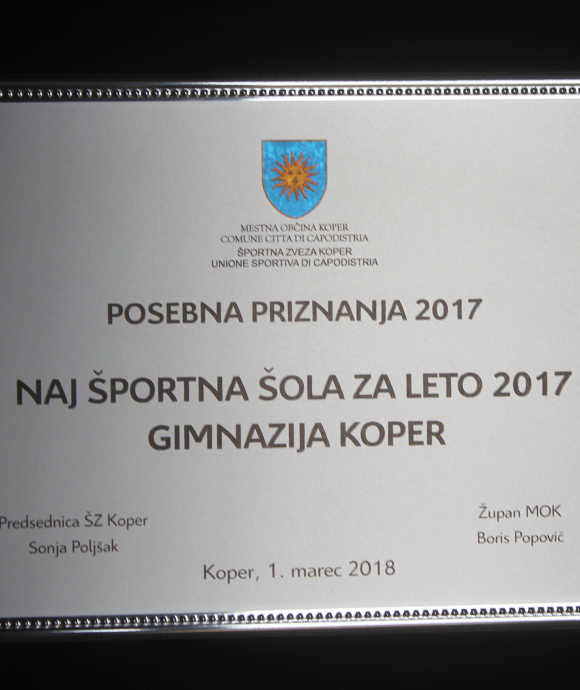 Priznanje sport 17-18