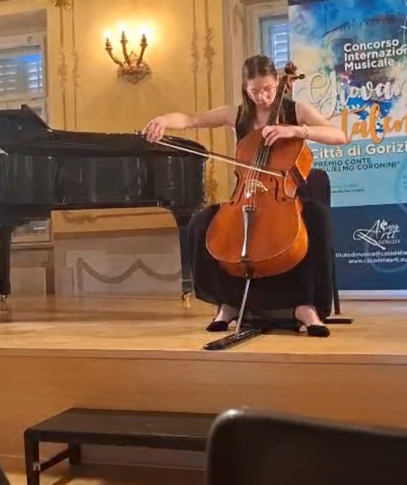 Izvrsten dosežek naše mlade violončelistke Lie Calcine