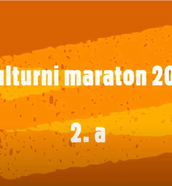 Dijaki 2. A na Kulturnem maratonu 2021