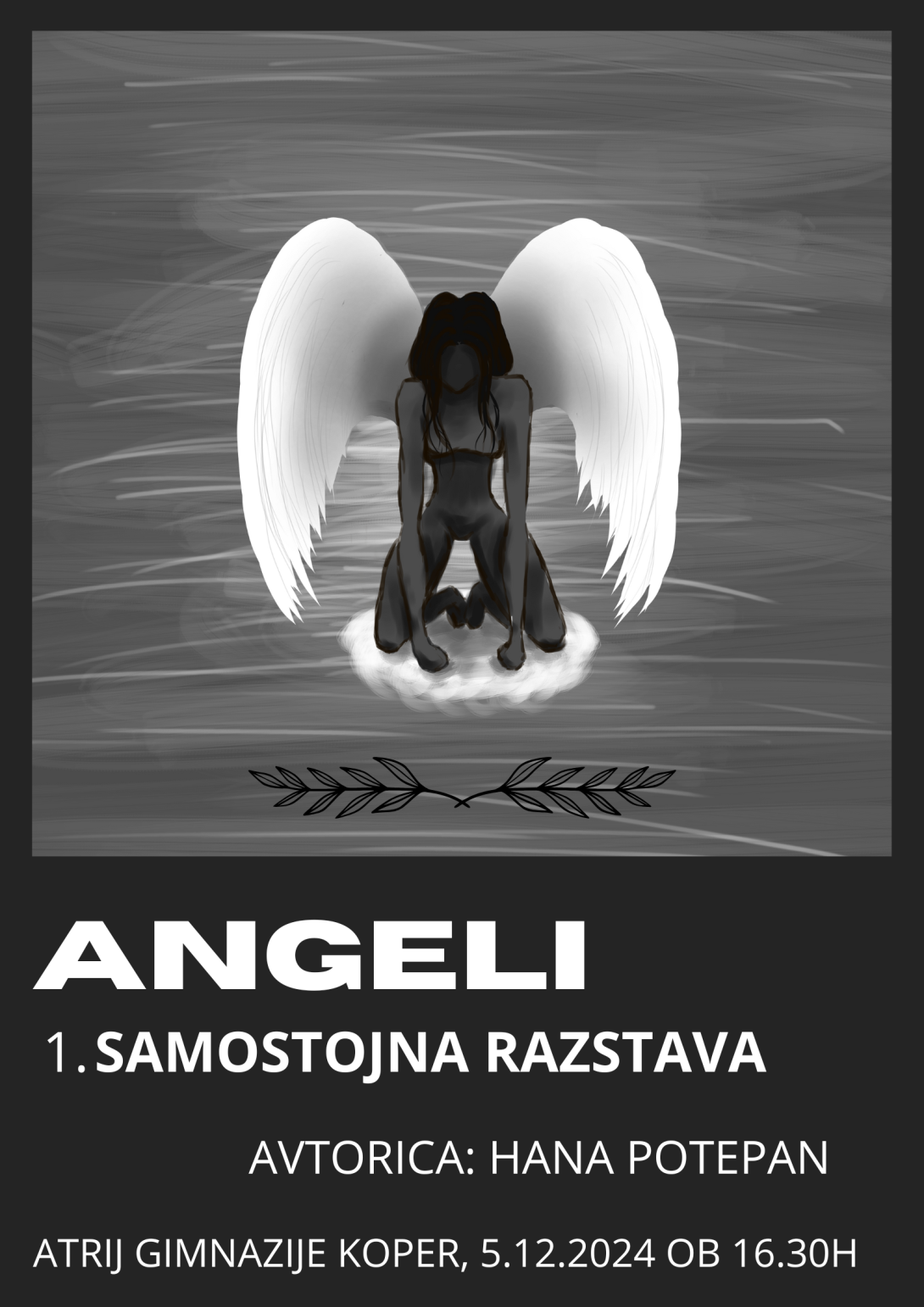 Prva samostojna razstava dijakinje Hane Potepan